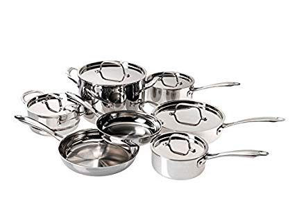 Cuisinart WMCS Tri Ply Stainless Cookware Set (12 Pieces)