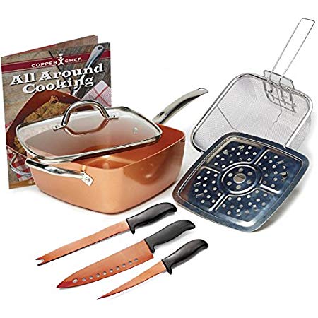 Copper Chef 70172143 8 pc Set Cookware, Bronze