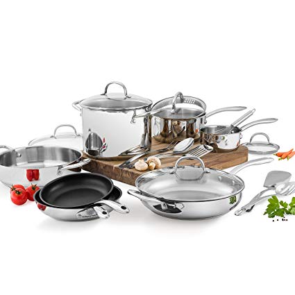 Wolfgang Puck Stainless Steel 18 PC cookware Set