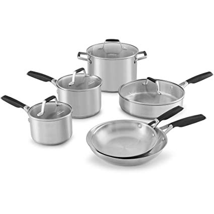 Select by Calphalon Stainless Steel 10-piece Cookware Set