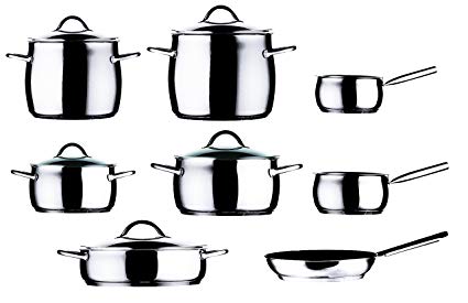 Mepra 30140013 12 Piece 1950 Kitchen Set, Stainless Steel