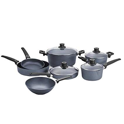 Woll Diamond Plus 11 Piece Nonstick Induction Cookware Set with 11.75 Inch Wok