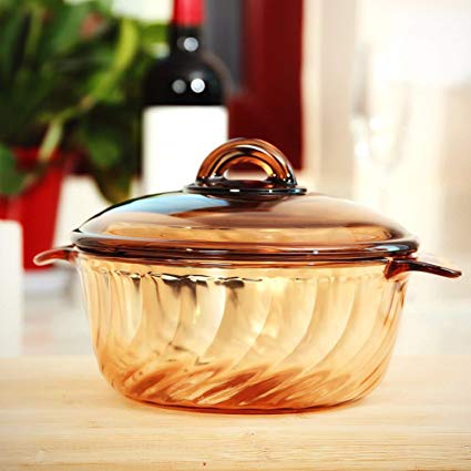 YITA MADE IN FRANCE 2.5L Round Stewpot with Glass Cover for cooking Soup, Frying, Steaming, Deep Frying, Boiling and More