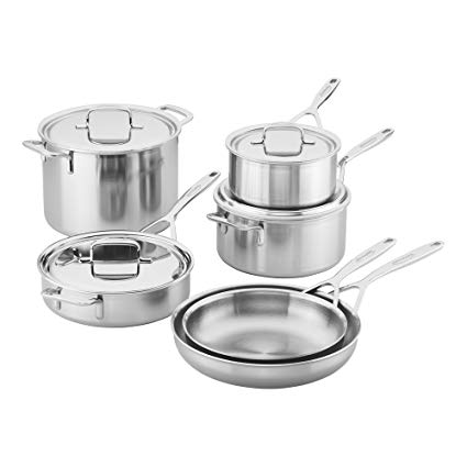 Demeyere 5-Plus Stainless Steel 10-piece Cookware Set