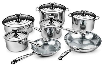 Le Creuset 14-piece Stainless Steel Cookware Set