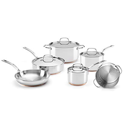 Food & Wine For Gorham Stainless Steel 10-Piece Cookware Set