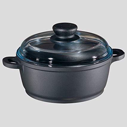 Berndes 674437 Tradition 6.75-Inch, 1.25-Quart Dutch Oven with Glass Lid